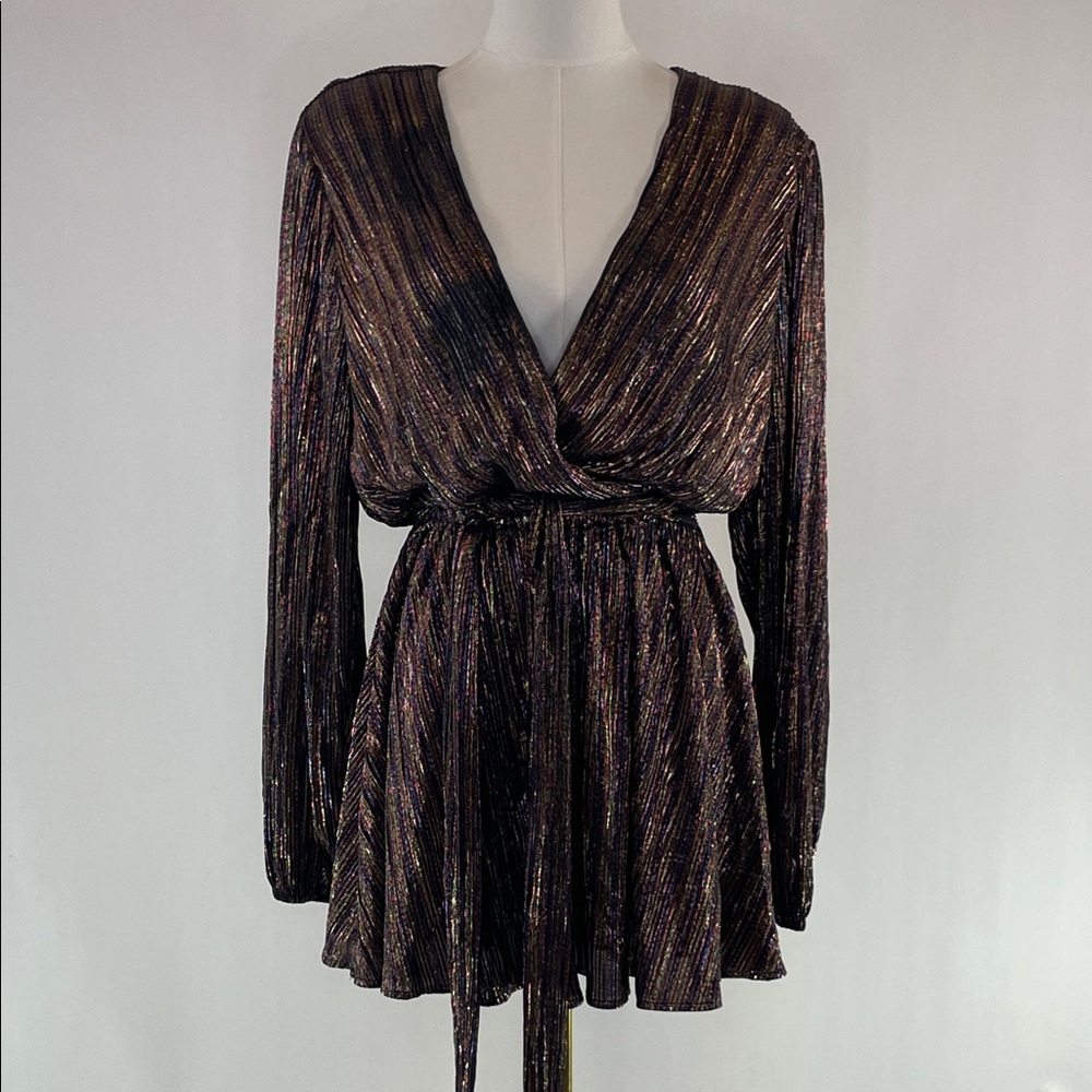 Ramy Brook Vincy Dress Metallic, S